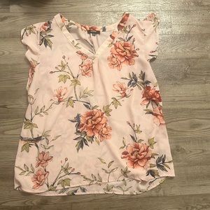 Premise Studio Pink floral blouse XL